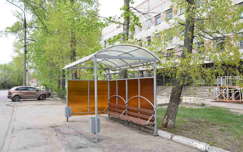 Новые остановочные павильоны появились в Железнодорожном районе Воронежа
