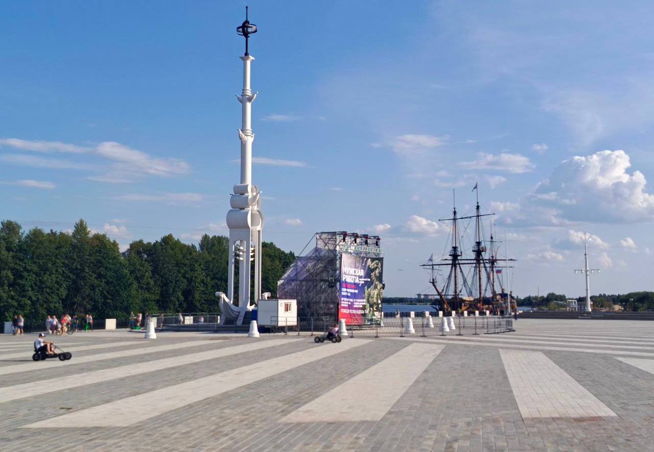 Трансляция футбольного матча пройдёт в Воронеже на Адмиралтейской площади