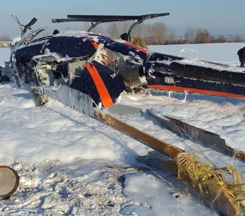Двое пострадавших после жесткой посадки вертолета под Воронежем госпитализированы (UPD)