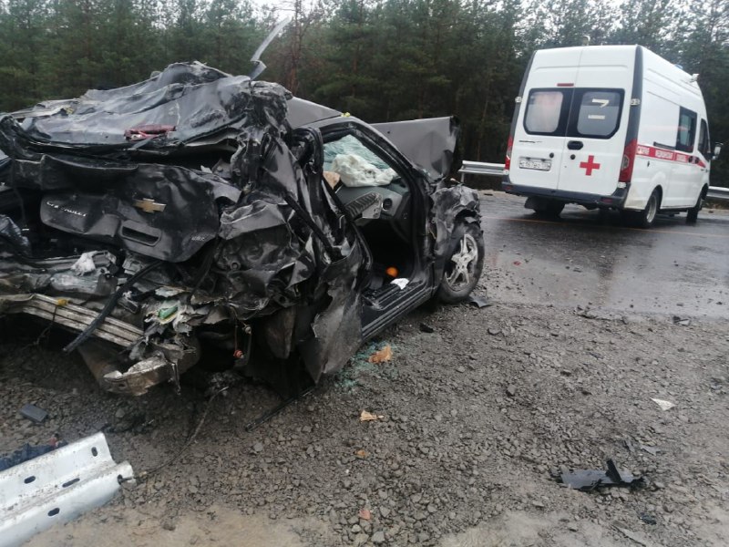 В массовой аварии в Воронежской области пострадали 8 человек и 1 человек погиб