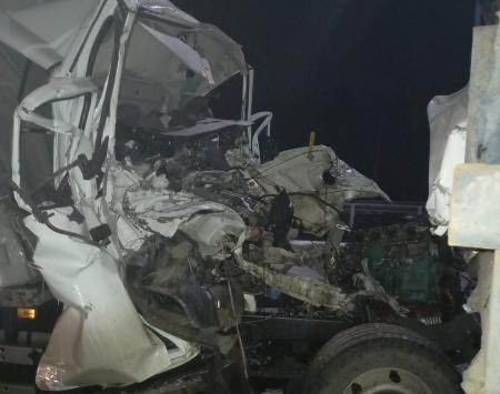 Два человека погибли в ночном столкновении трех грузовиков под Воронежем 