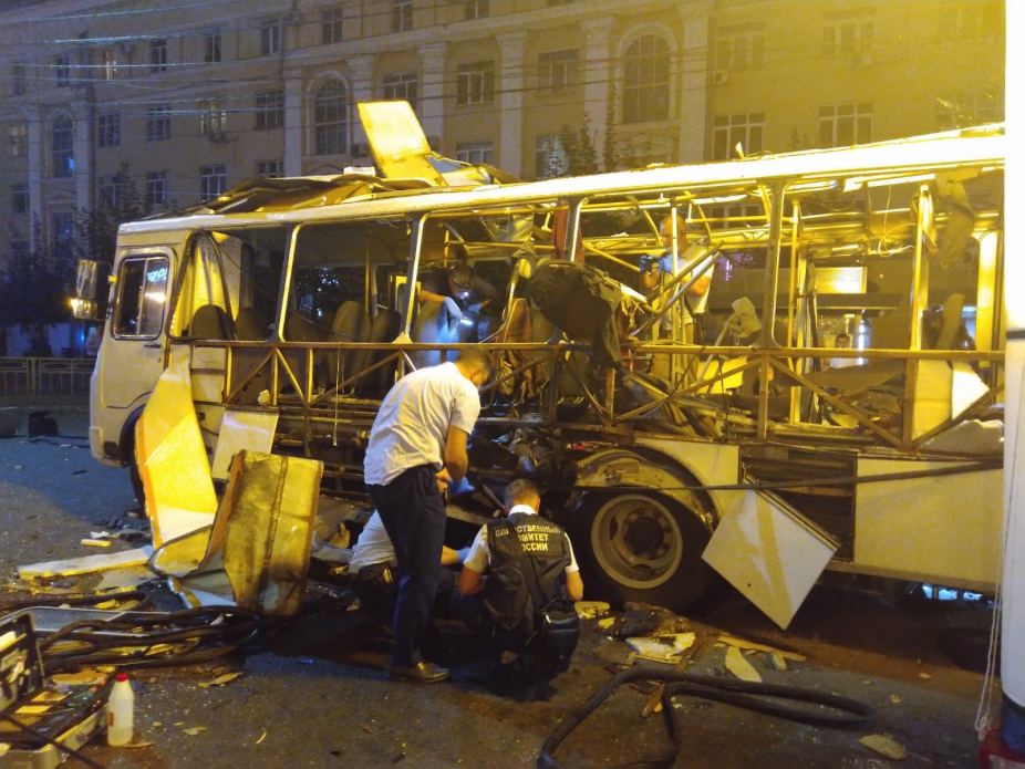 Причиной взрыва в маршрутке Воронежа назвали газовый баллон пассажирки