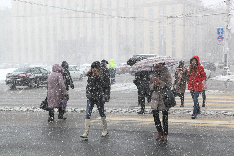 Потепление в Воронежскую область придет со снегопадом в выходные