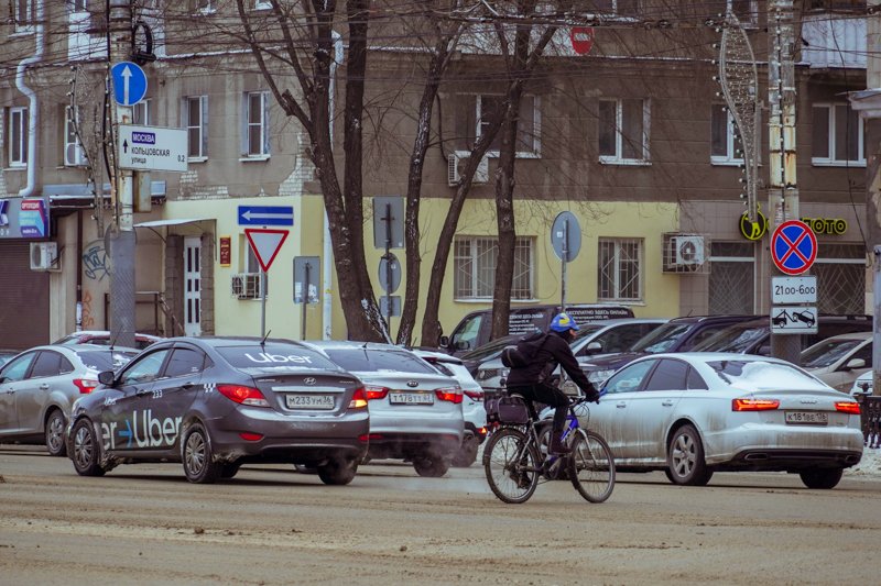 Аварии спровоцировали восьмибалльные пробки на дорогах Воронежа