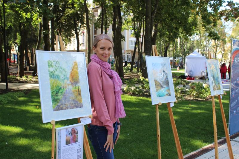 Картины природы на выставке вызвали живой отклик у воронежцев в День города