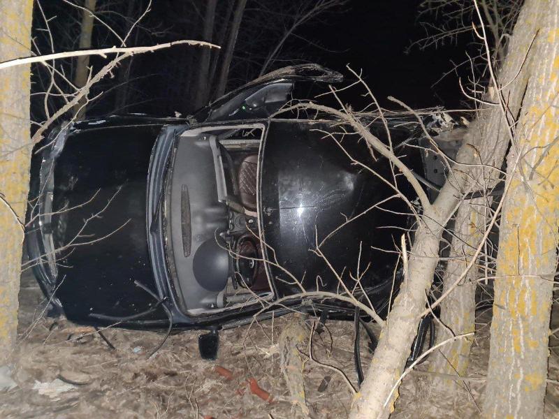 2 пассажира пострадали в съехавшем и опрокинувшемся «Рено» в Воронежской области