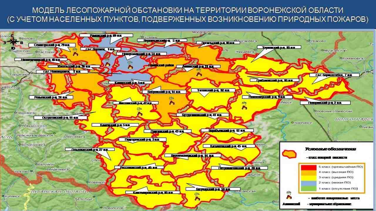 В Воронежской области продлили предупреждение о высоком уровне пожарной опасности