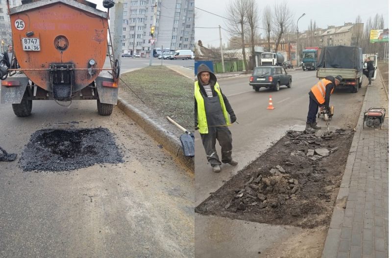 В Воронеже продолжаются работы по зимнему текущему содержанию улично-дорожной сети