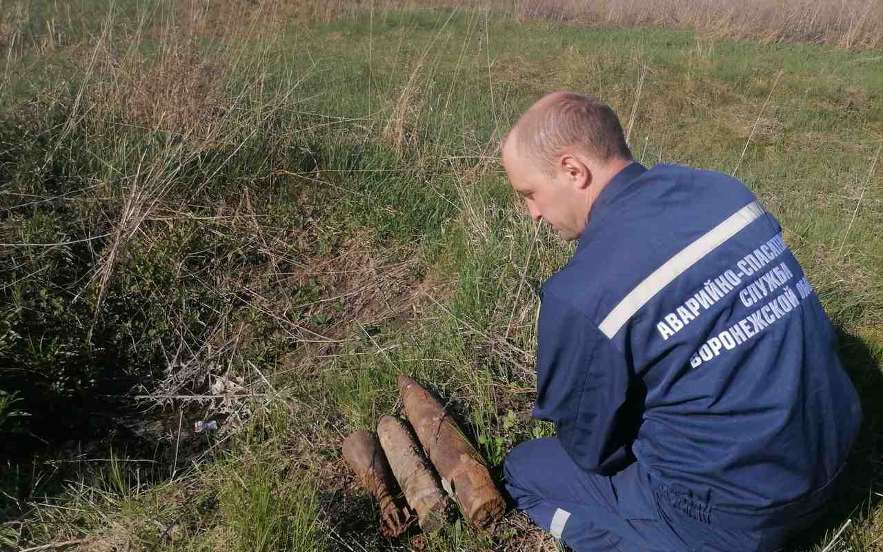 Три боеприпаса взорвали под Воронежем