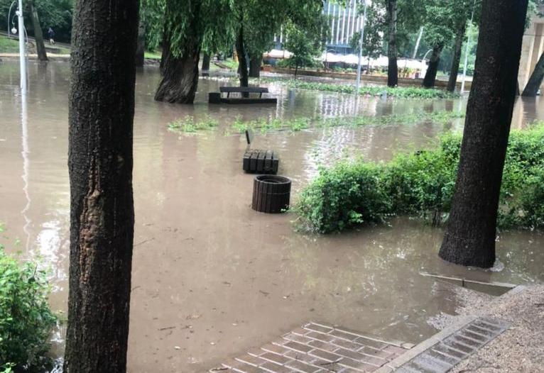  Центральный парк в Воронеже снова закрыли на 3 дня после ливня
