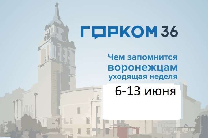 Чем запомнилась в Воронеже неделя с 6 по 13 июня