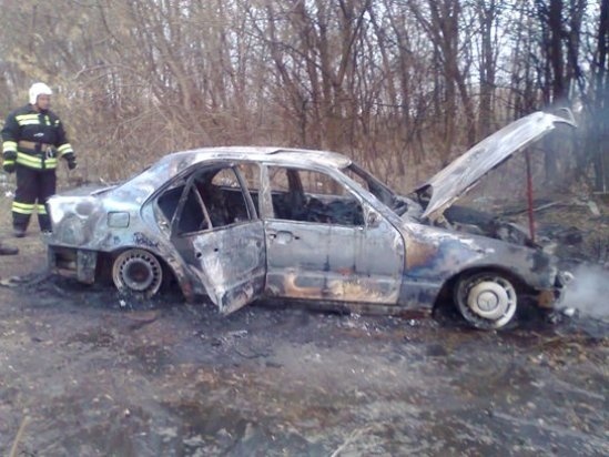 На трассе М-4 «Дон» под Воронежем дотла выгорел Opel