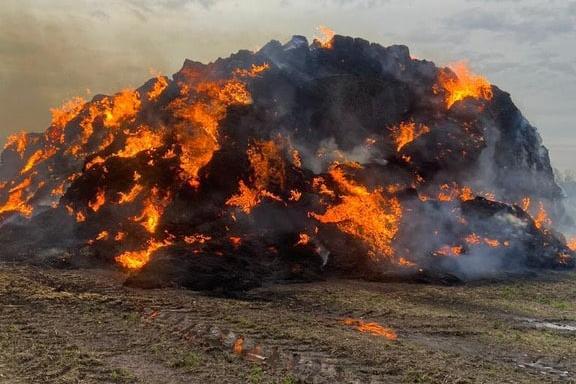 Под Воронежем пьяный селянин спалил 800 тюков соломы на 1,2 млн рублей