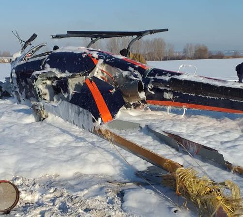Один из пострадавших при падении вертолёта под Воронежем умер в больнице