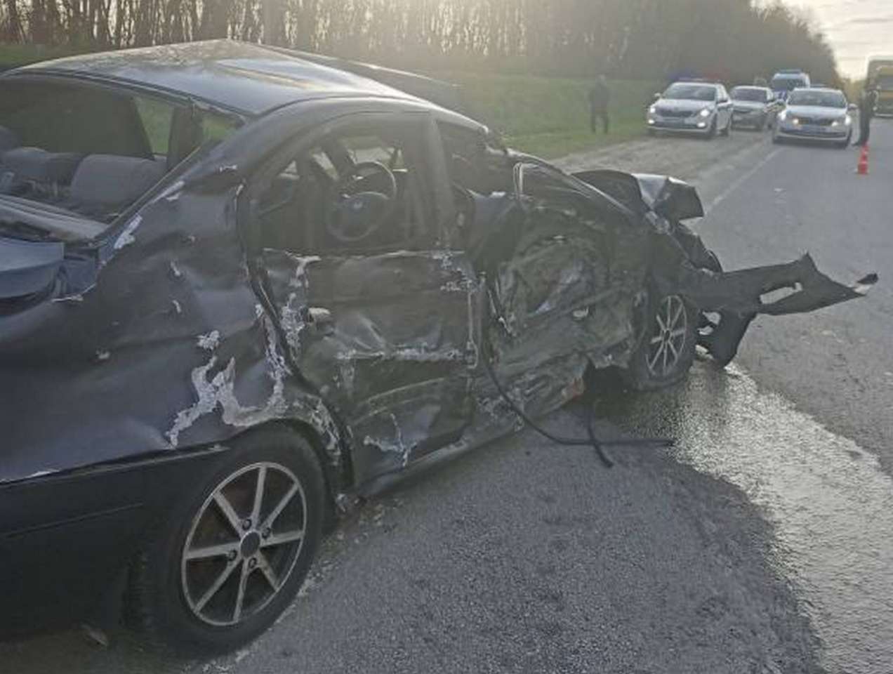 В лобовом столкновении автомобилей «Хендай» и ВАЗ погиб 44-летний житель Воронежской области