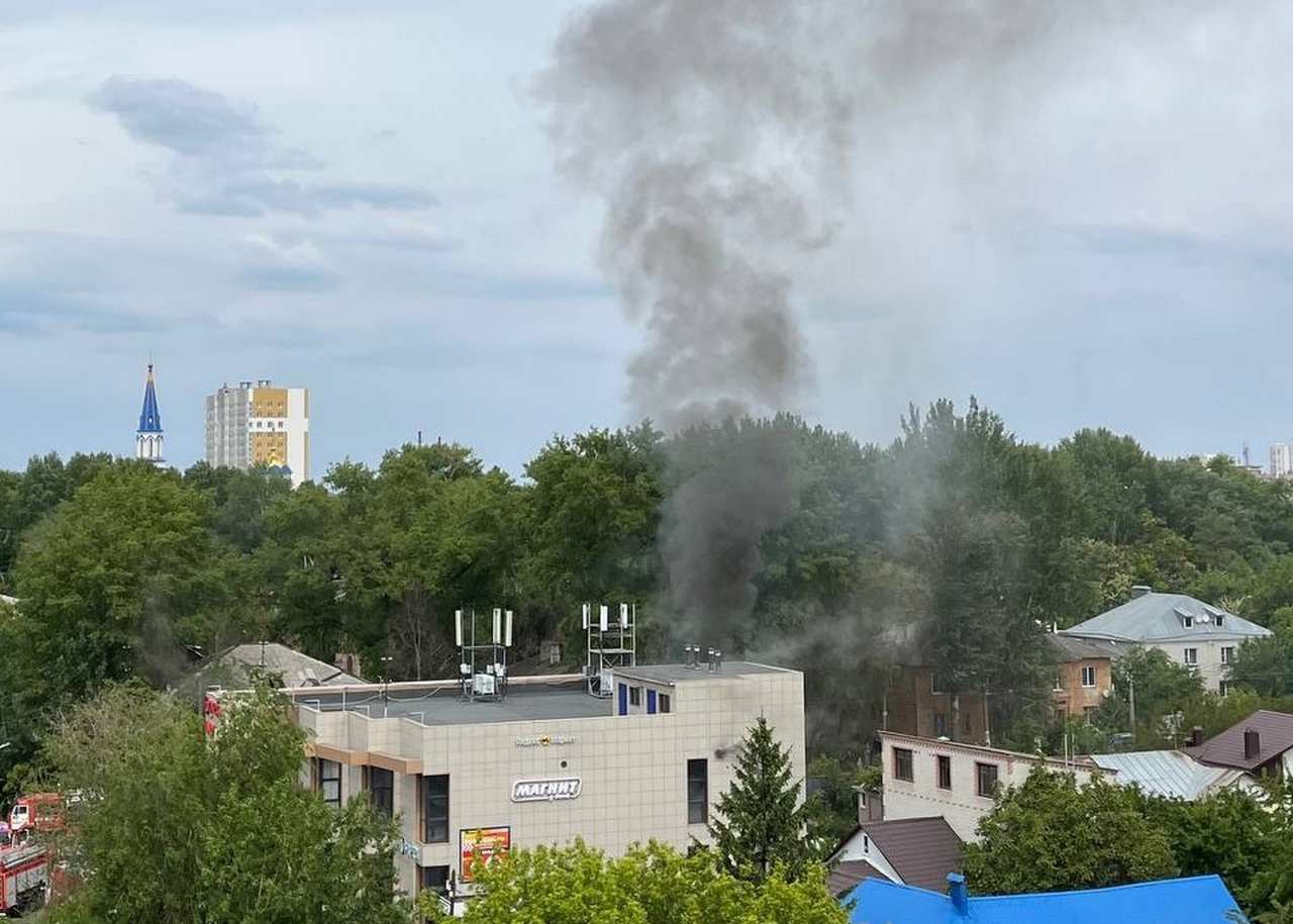 Пожар произошел в гипермаркете «Магнит» в Воронеже