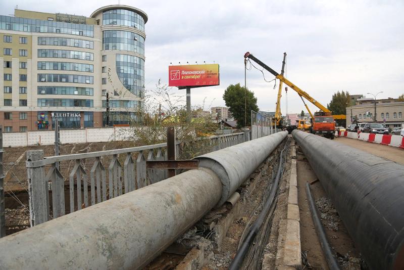 Из-за реконструкции путепровода у «Работницы» в Воронеже изменяют схему дорожного движения