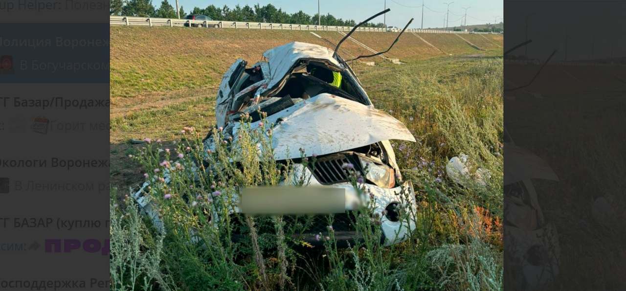 Погиб 50-летний пассажир в результате опрокидывания иномарки с воронежского участка трассы М-4 «Дон»