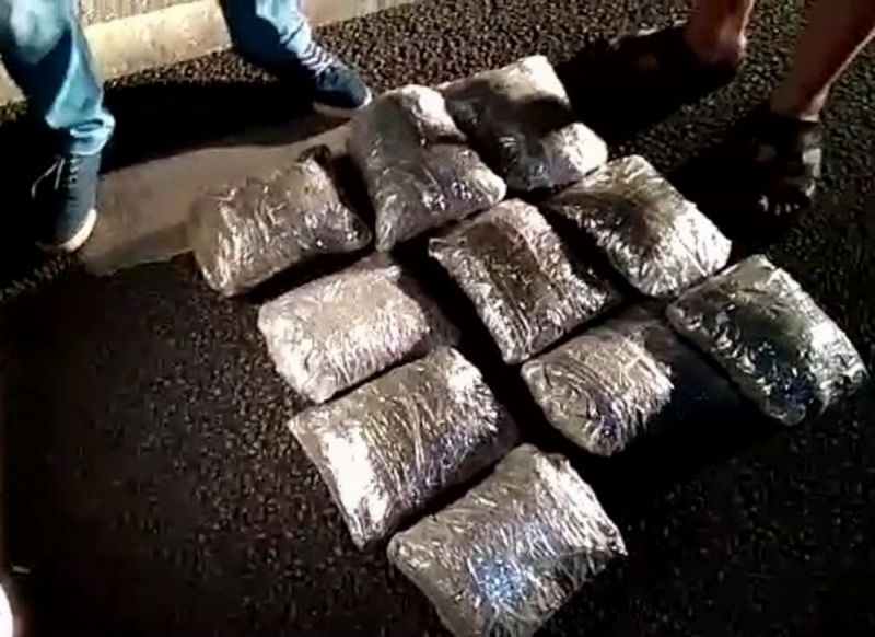 Сотрудники полиции нашли в рюкзаке у воронежца 9 кг марихуаны