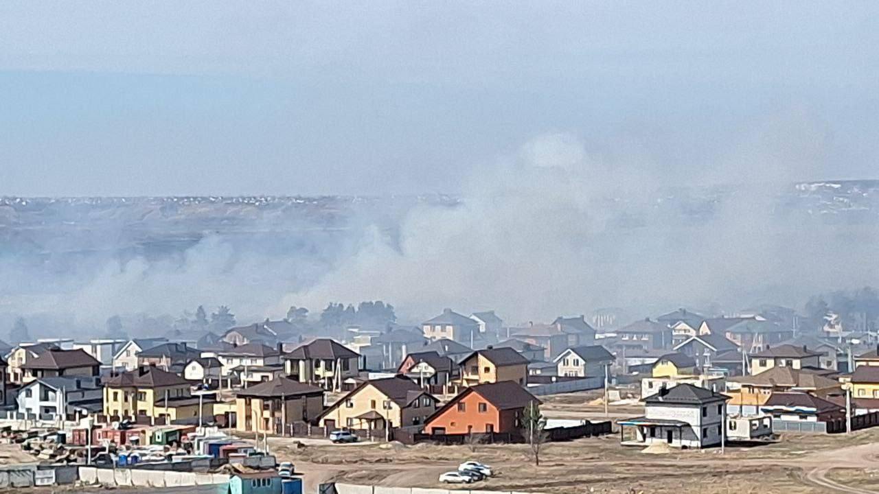Ландшафтный пожар на 1,5 га произошел 1 апреля на окраине Воронежа
