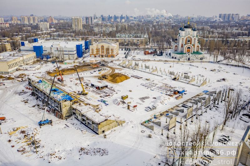 Воронежцам показали строительство нового стадиона «Факел»