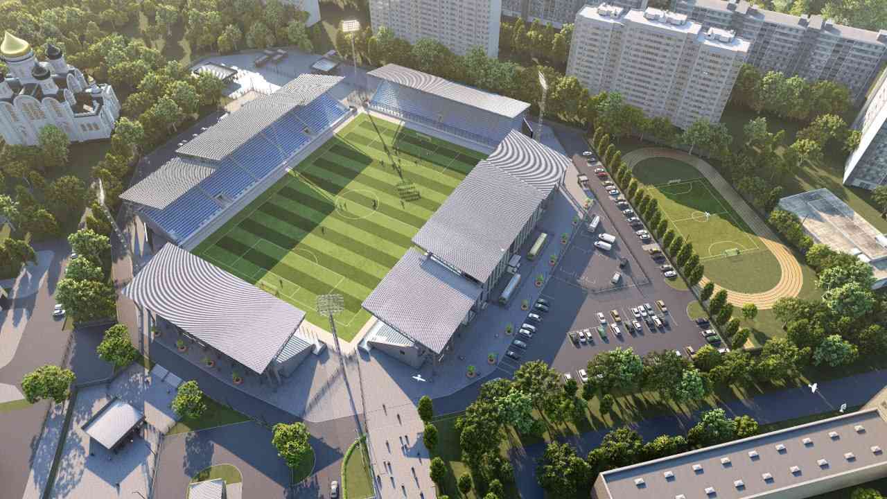 В Воронеже приступили к устройству искусственного поля на новом стадионе «Факел»