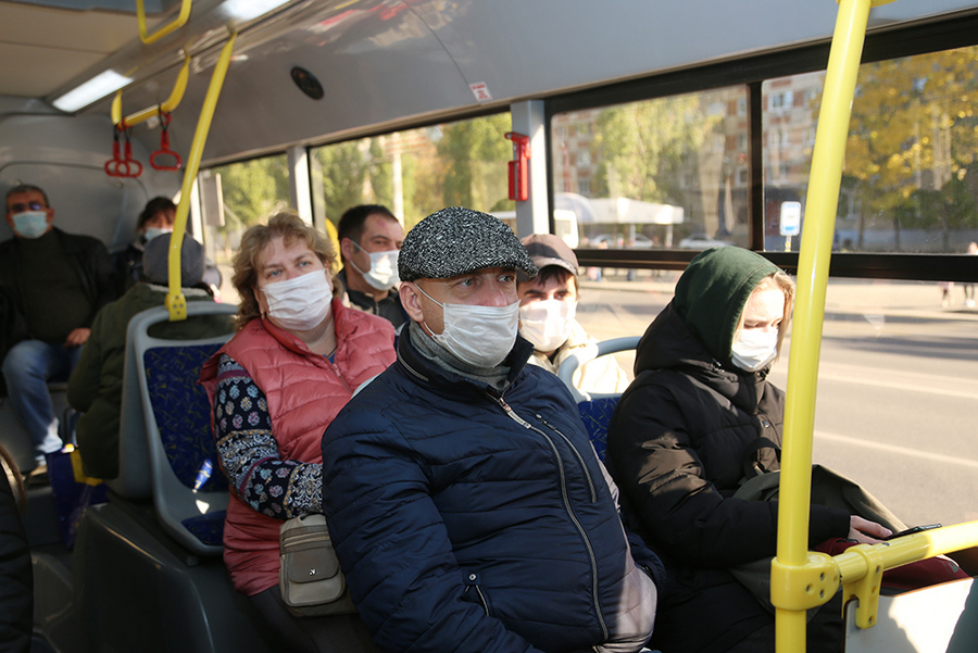 В Воронеже проверили 15 тысяч автобусов за время рейдов по соблюдению масочного режима