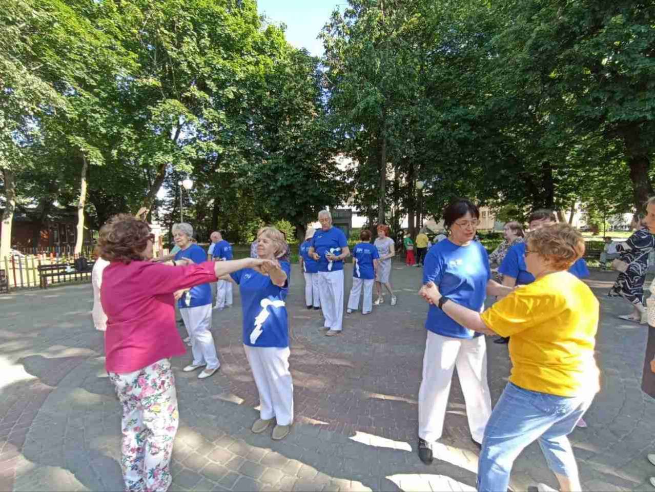 «Единая Россия» в Воронеже организовала занятия танцами на свежем воздухе для пожилых