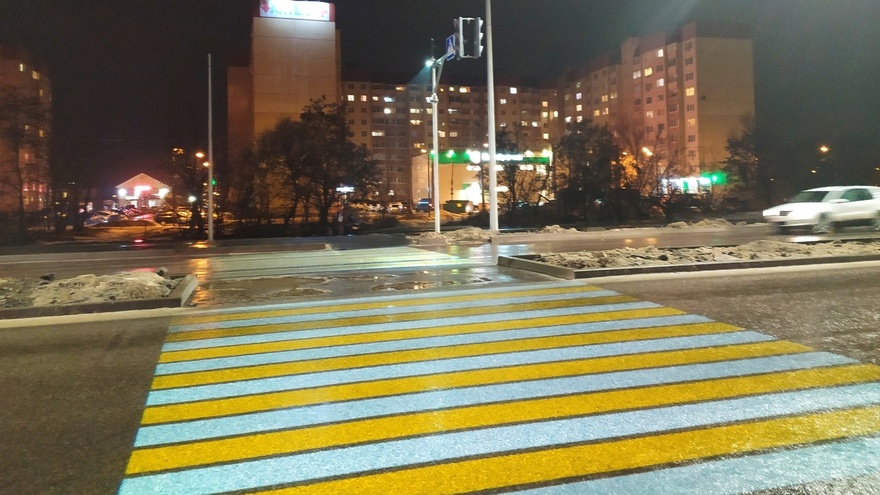 Ещё пять светящихся пешеходных переходов появилось в Воронеже
