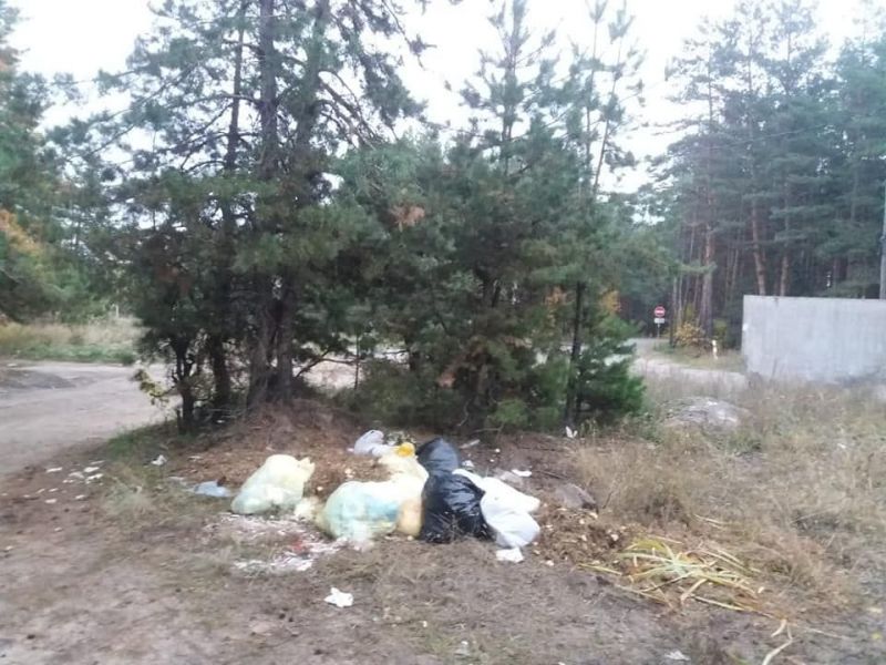 В Воронеже на улице нашли мешки с медицинскими отходами