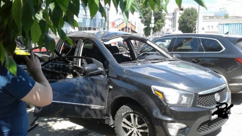 Газовый баллон взорвался в автомобиле с водителем в Воронеже