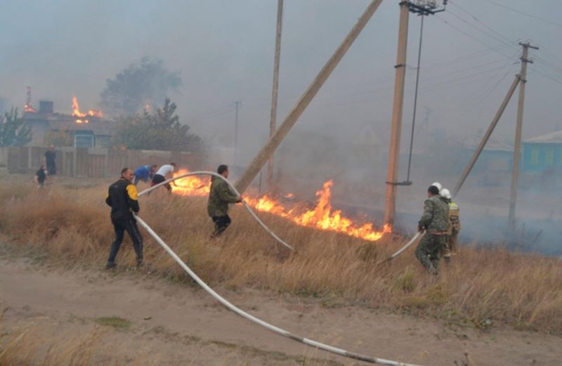 На окраинах Воронежа полыхают два ландшафтных пожара (UPD)