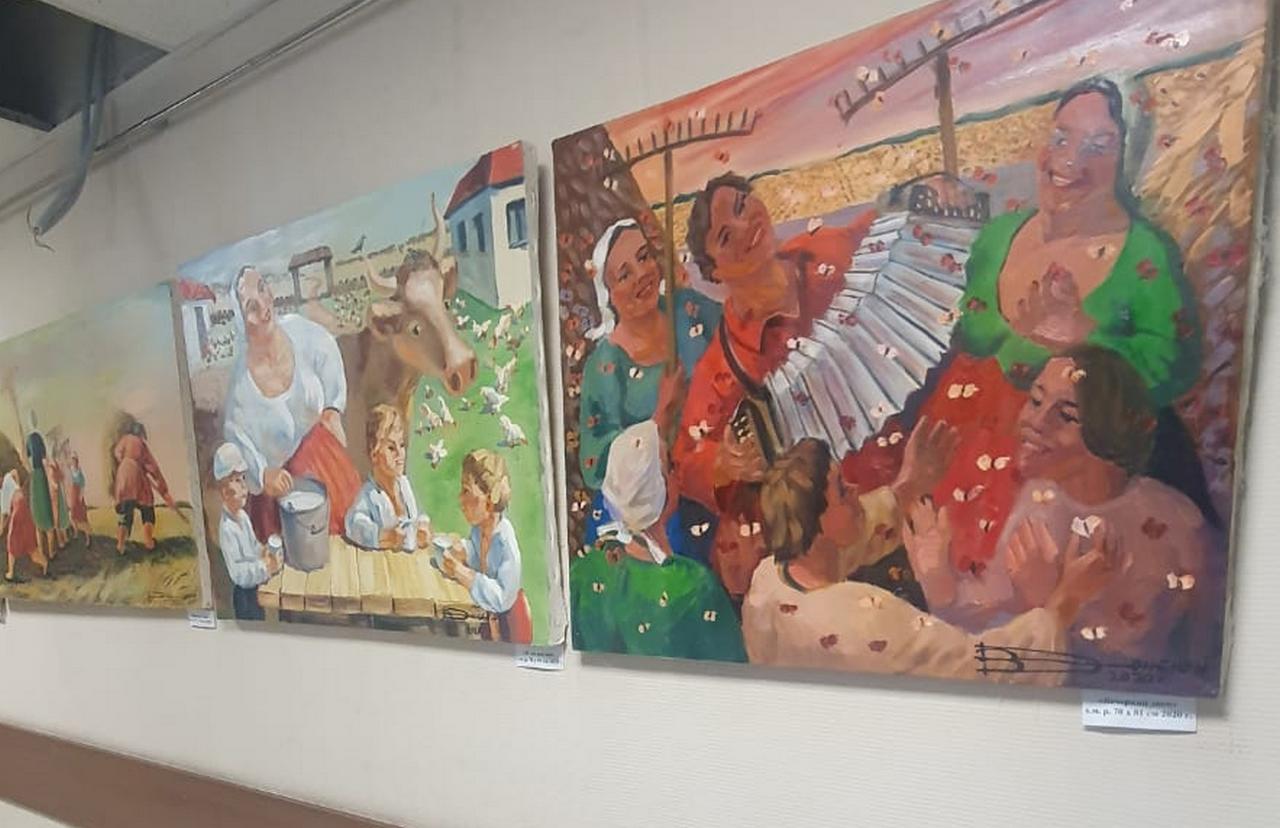 В Коминтерновском районе открылась выставка известного художника Виктора Донского