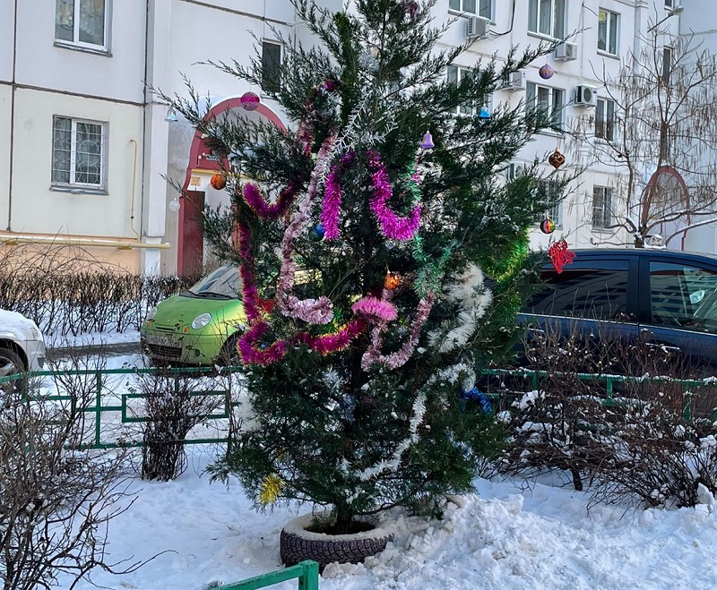 В Ленинском районе горожане оригинально проводят новогодние каникулы
