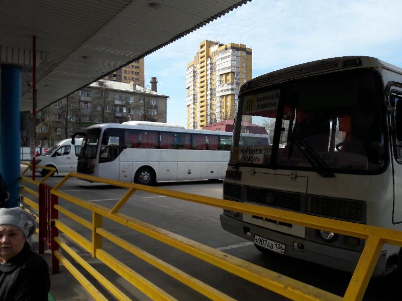 Внезапный гололёд практически парализовал автобусное сообщение в Воронежской области