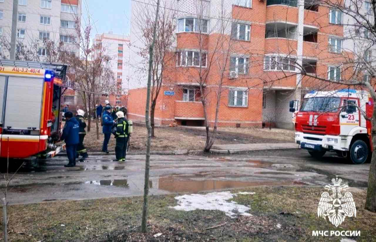 Эвакуировали 8 детей из-за пожара в подвале дома в Воронеже