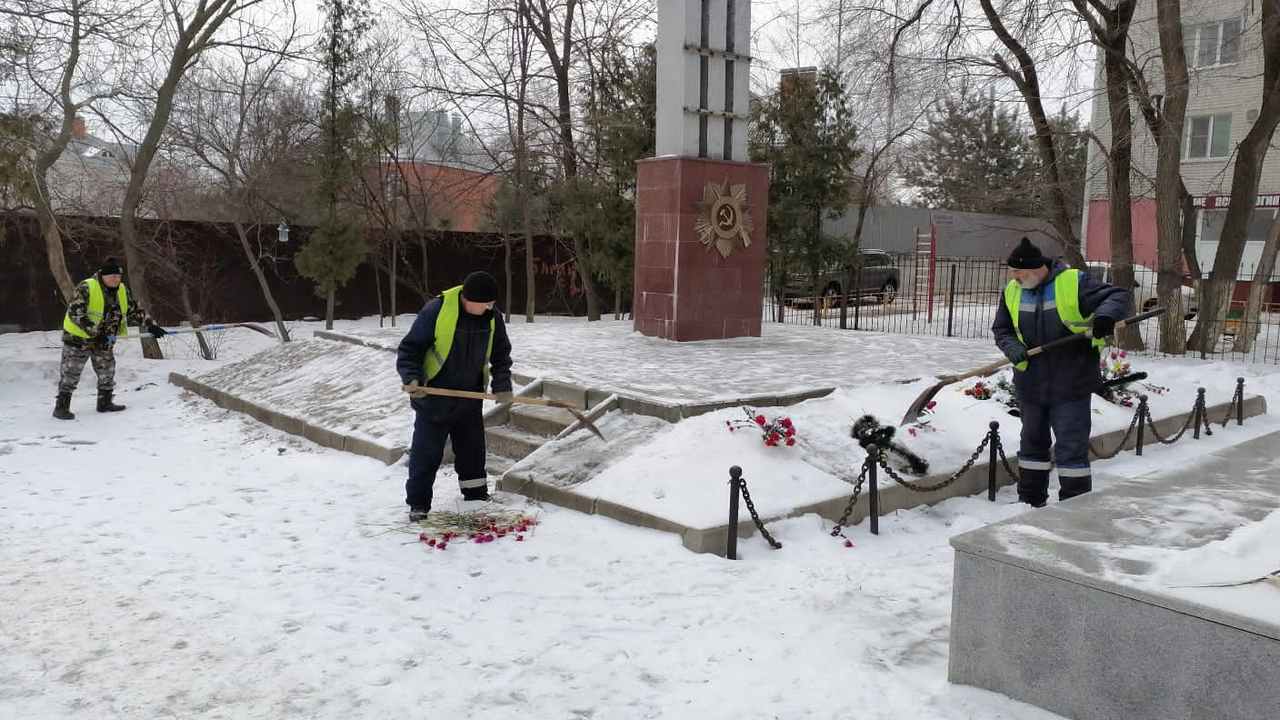 Братские могилы и воинские захоронения привели в порядок ко Дню защитника Отечества