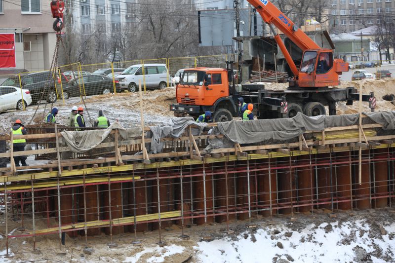 Мэрия Воронежа показала, как идёт реконструкция путепровода у «Работницы»