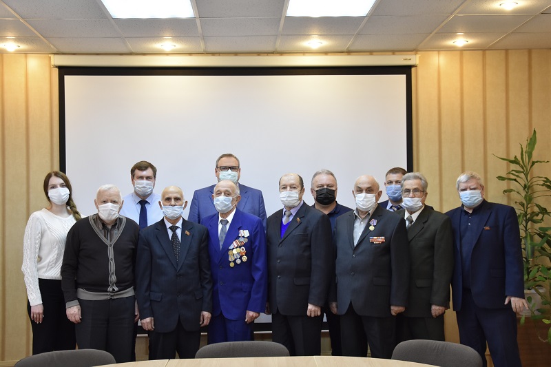 В Железнодорожном районе членов Совета ветеранов поздравили с Днем защитника Отечества