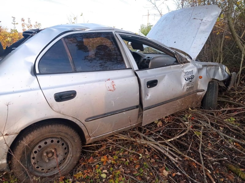 В Воронежской области 32-летняя женщина пострадала в опрокинувшемся «Хендае»