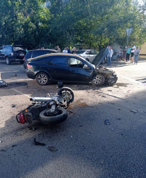 В Воронеже 25-летний мотоциклист погиб в лобовом столкновении с иномаркой