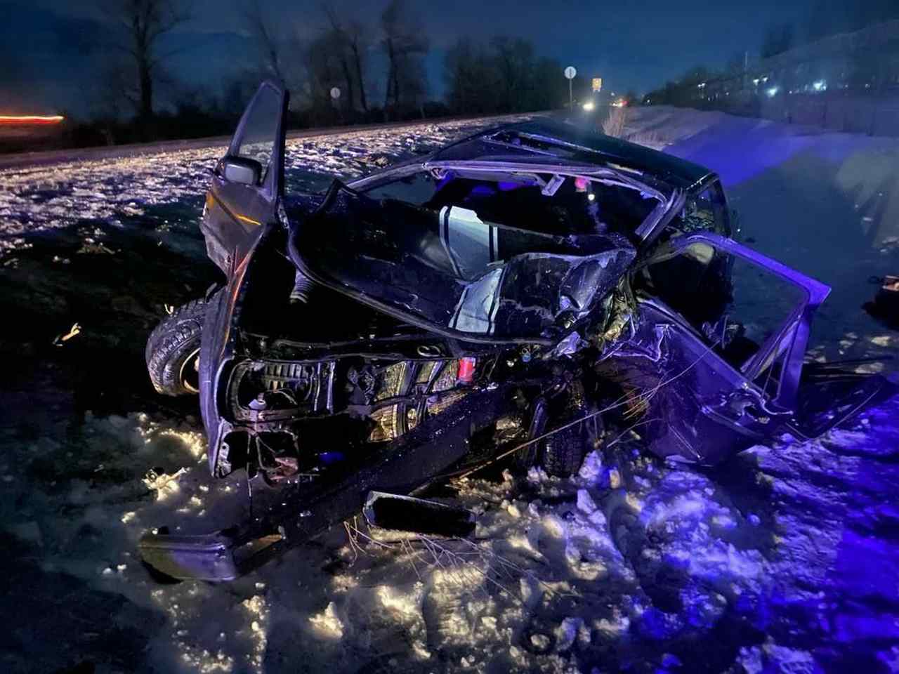 Водитель Volkswagen погиб в ДТП под Воронежем