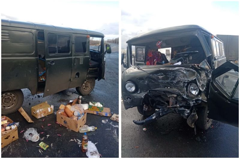 Водитель скончался в скорой после столкновения ГАЗа и УАЗа на воронежской трассе 