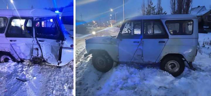 В больницу после столкновения автобуса с «УАЗом» под Воронежем доставили 6 пассажиров