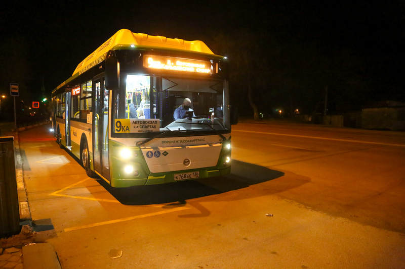Новые автобусы большого класса вышли на линию в Воронеже