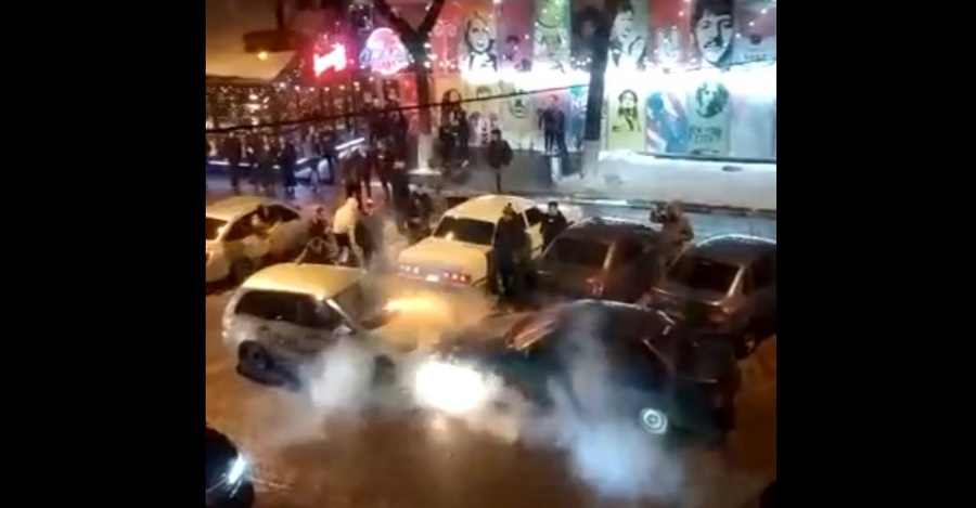 В Воронеже опубликовали видео автохулиганства таксистов