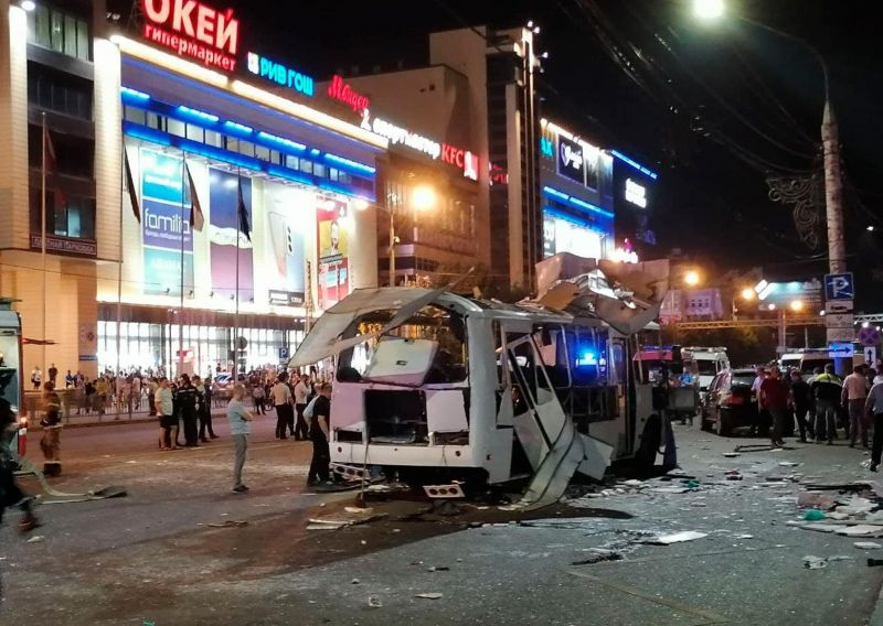 Взрывоопасный предмет мог находиться в печке салона воронежского автобуса