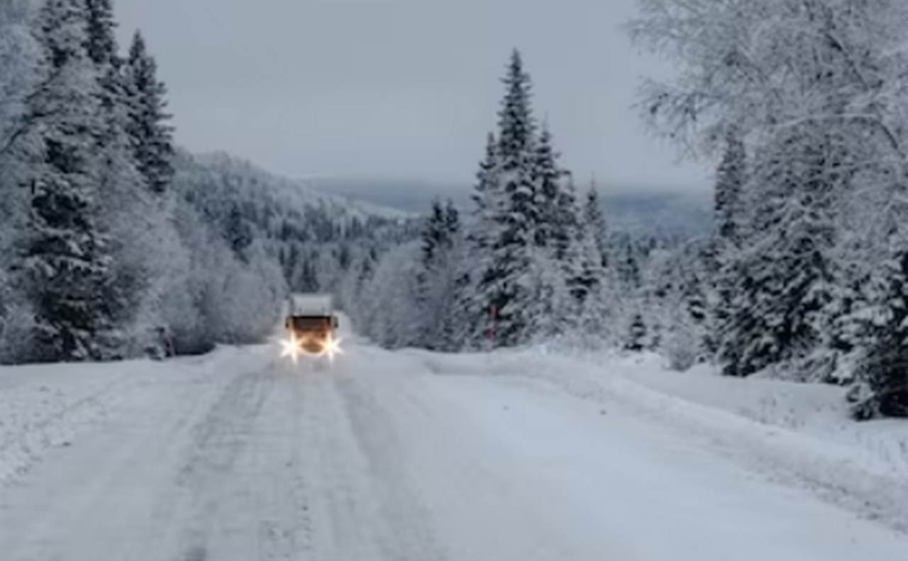 Снегопад осложнит движение на трассе М-4 «Дон» в Воронежской области 
