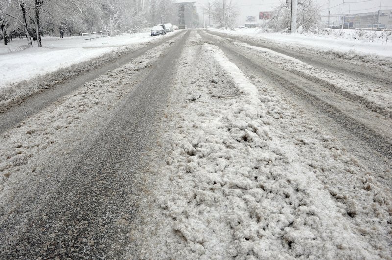 О снеге и ледяном дожде на воронежском участке трассы «Дон» предупредили водителей