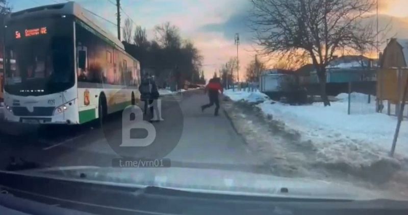 В Воронеже случилась драка между водителем маршрутки и пассажиром (ВИДЕО)